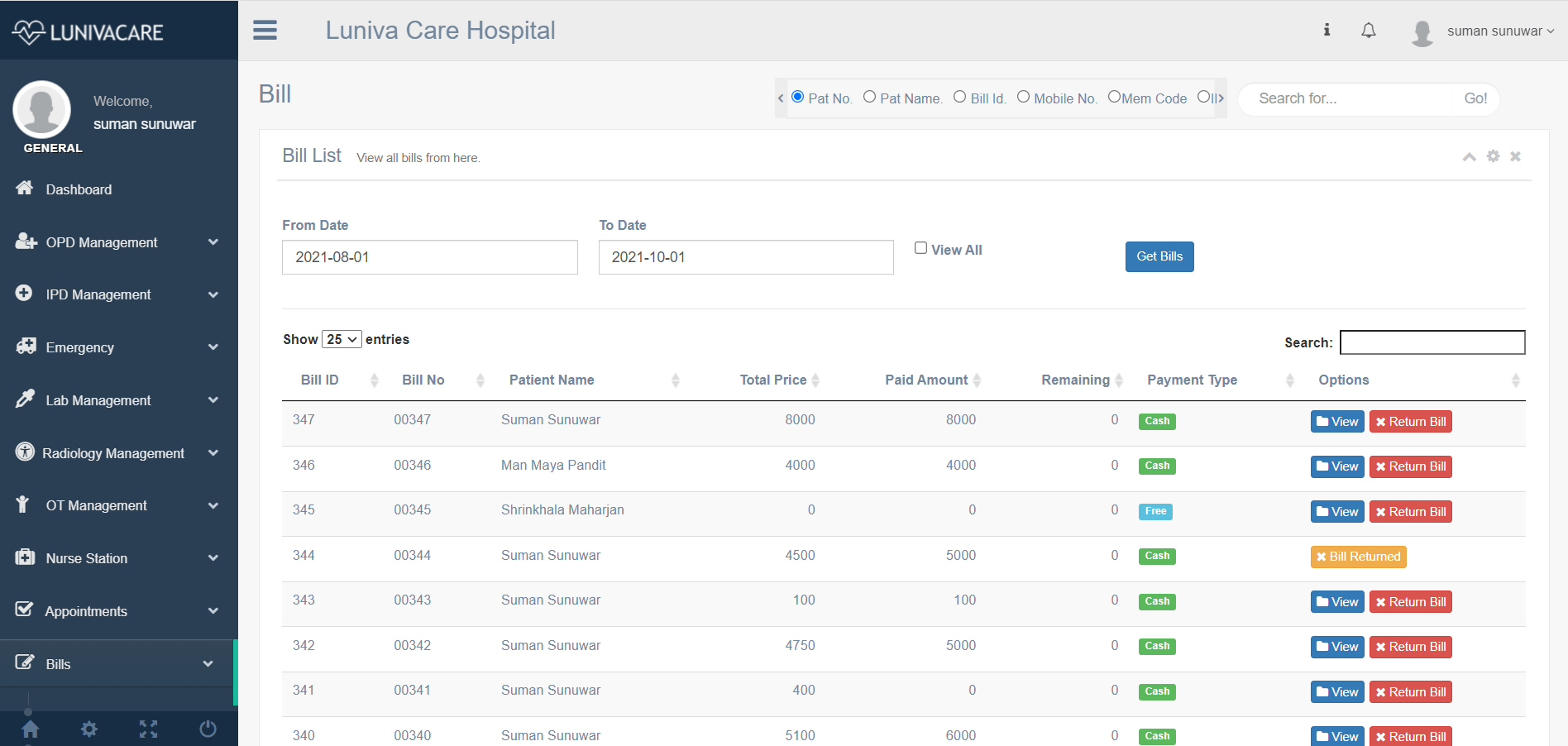 Health management system